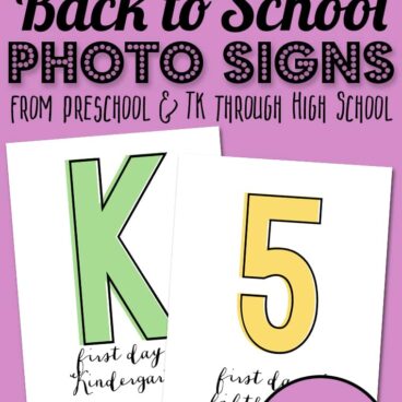 Social media image of Back To School Photo Signs