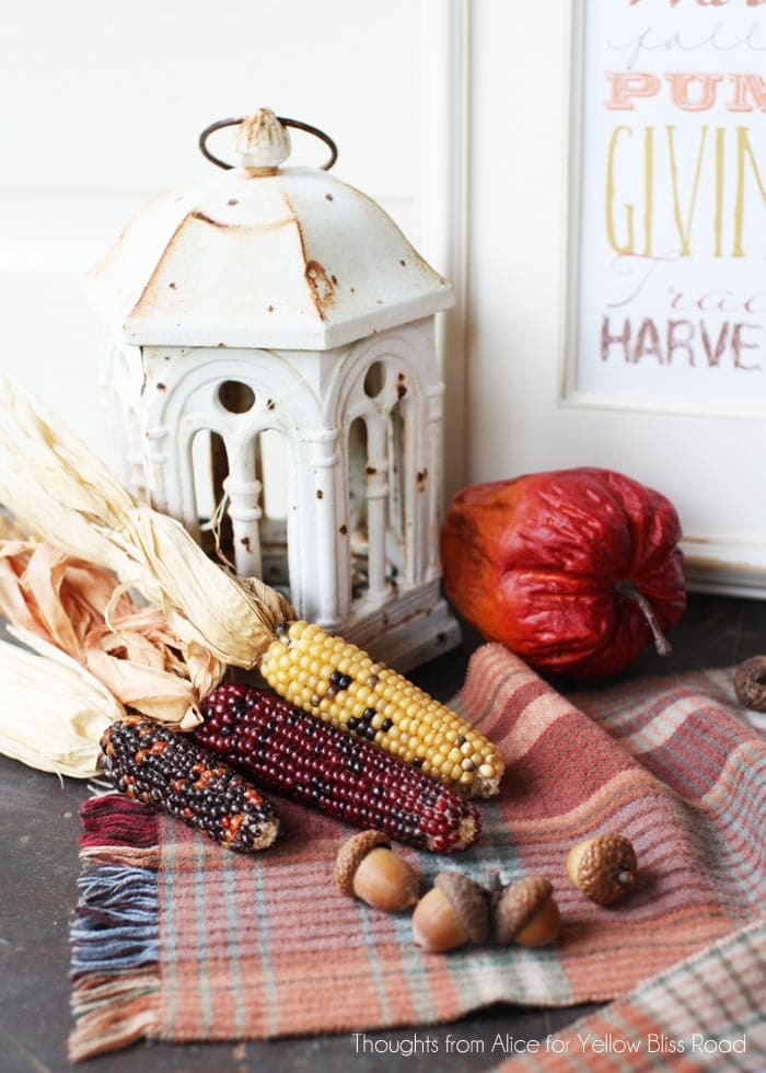 Fall Harvest Inspired Vignette