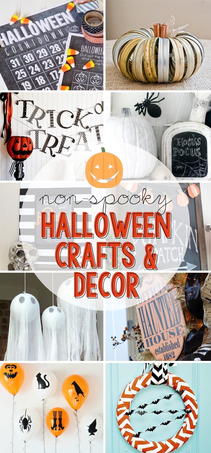 non-spooky halloween crafts and decor