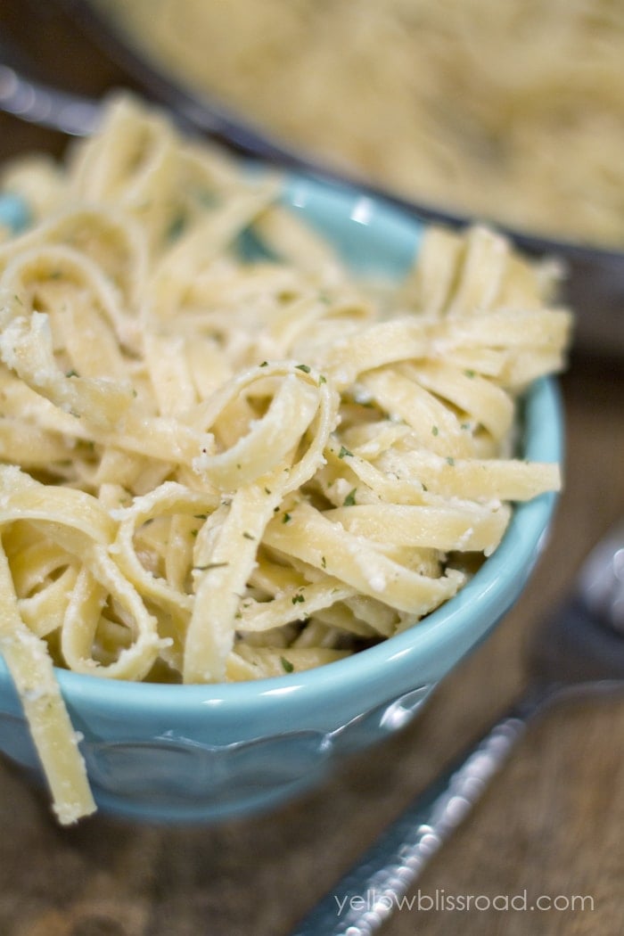 Delicious and Light - One Pan Garlic Parmesan Pasta