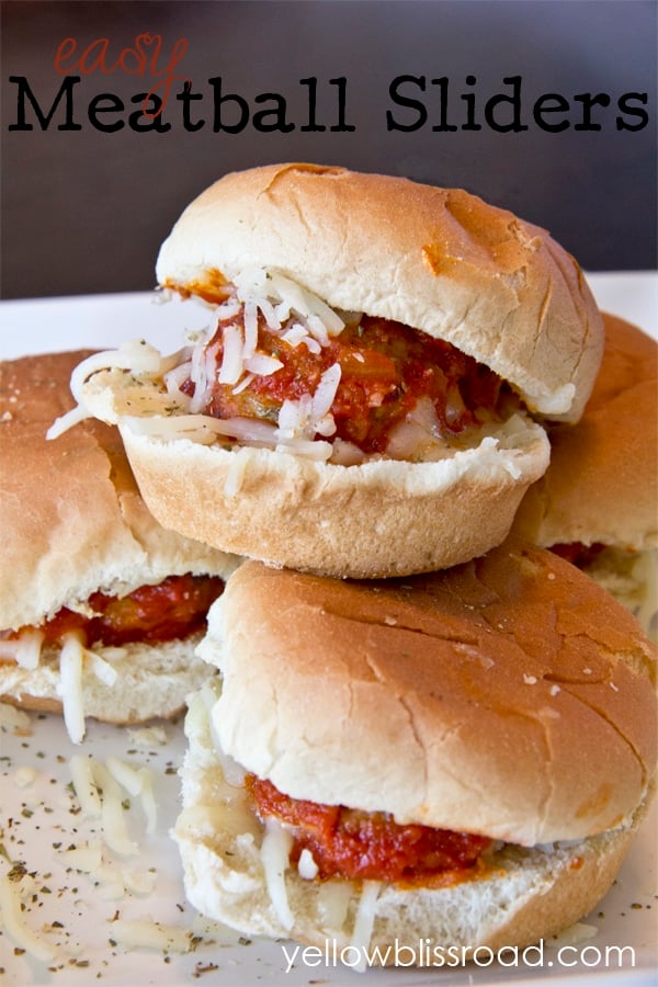 Easy Meatball Sliders - a quick and delicious weeknight meal, or the perfect party appetizer for your summer party!