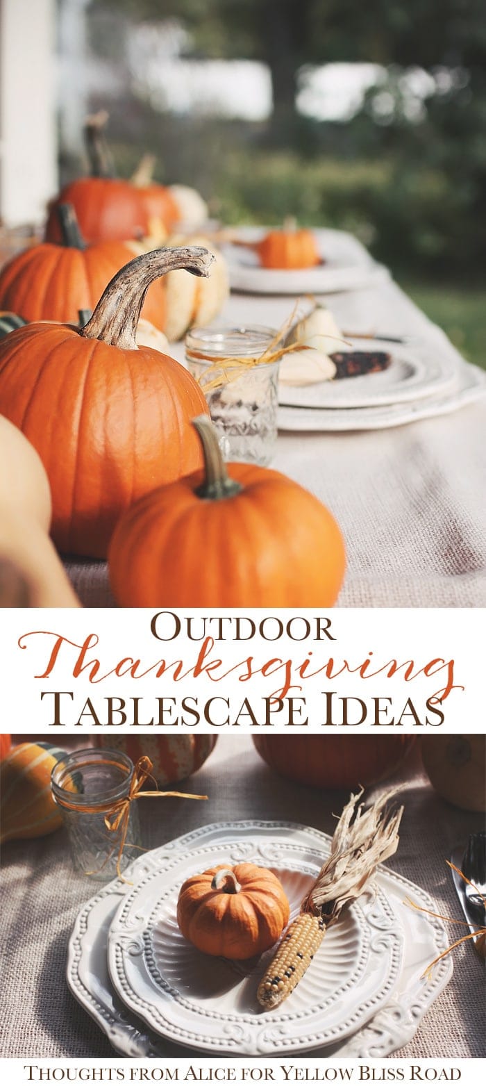 Outdoor Thanksgiving Tablescape Ideas