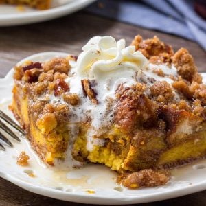 Pumpkin French Toast Bake