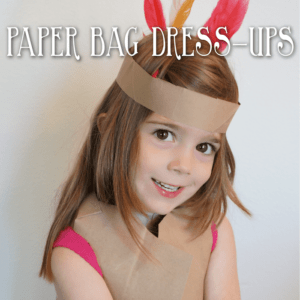 Thanksgiving Activities for Kids - Paper Bag Dress Ups