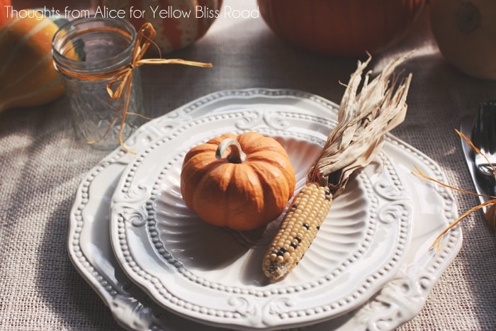 Thanksgiving Table Place Setting Ideas