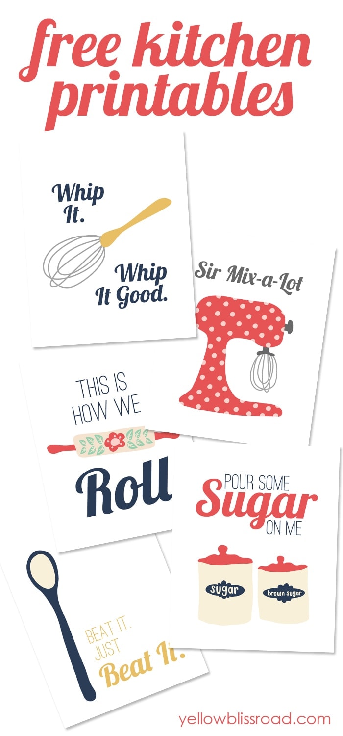 Free Kitchen Printables Yellow Bliss Road Free Kitchen Printables Yellow Bliss Road