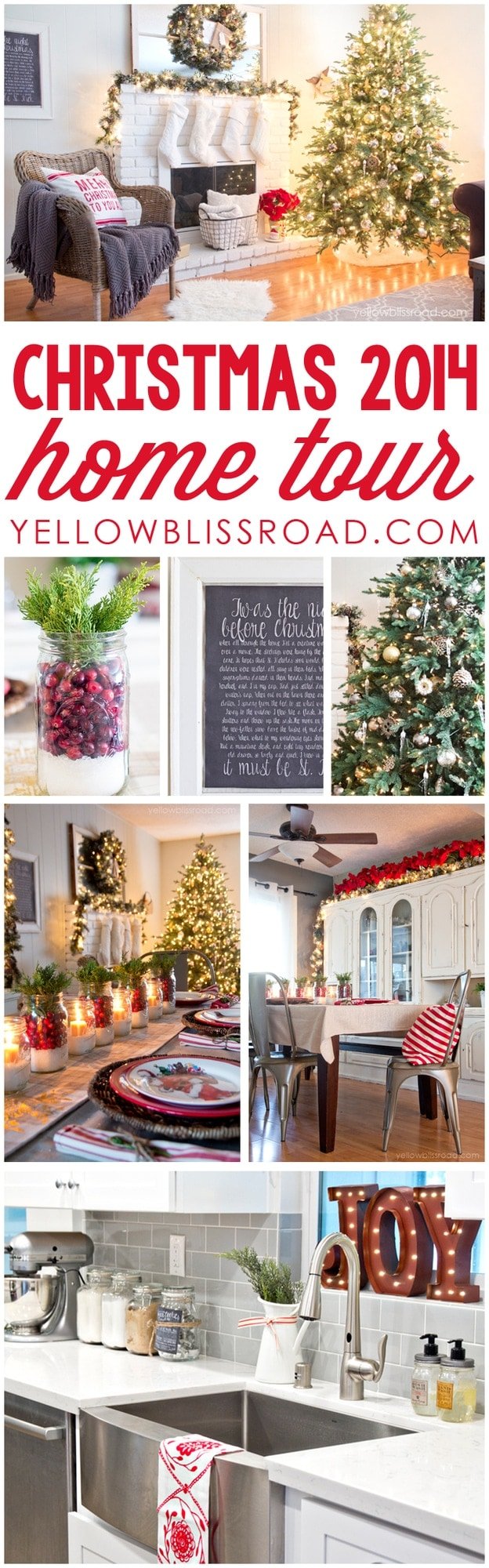 Christmas Home Tour 2014 at Yellow Bliss Road