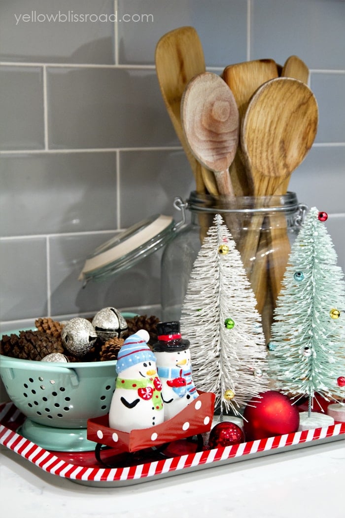 Christmas Kitchen Decor Wooden Spoons