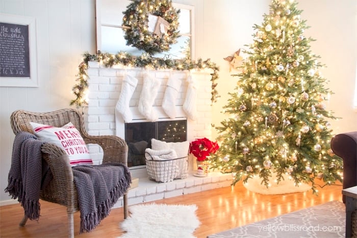 Christmas decor living room