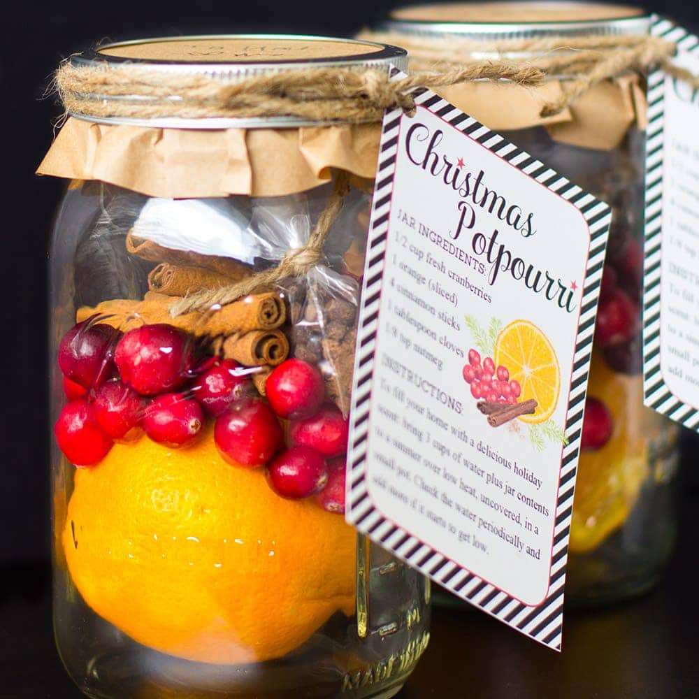 Stovetop Potpourri Gift in a Jar (with Free Tag) - Making Manzanita