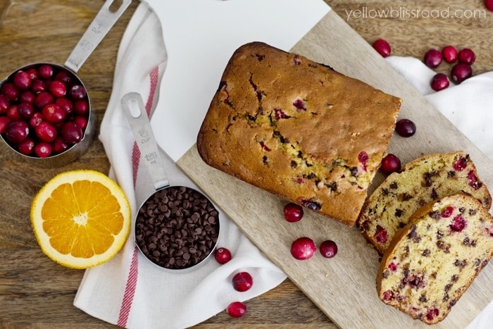 Delicious Cranberry Orange Bread with Chocolate Chips