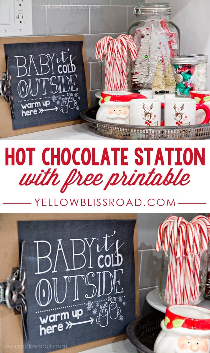 Free Printable Hot Chocolate Station