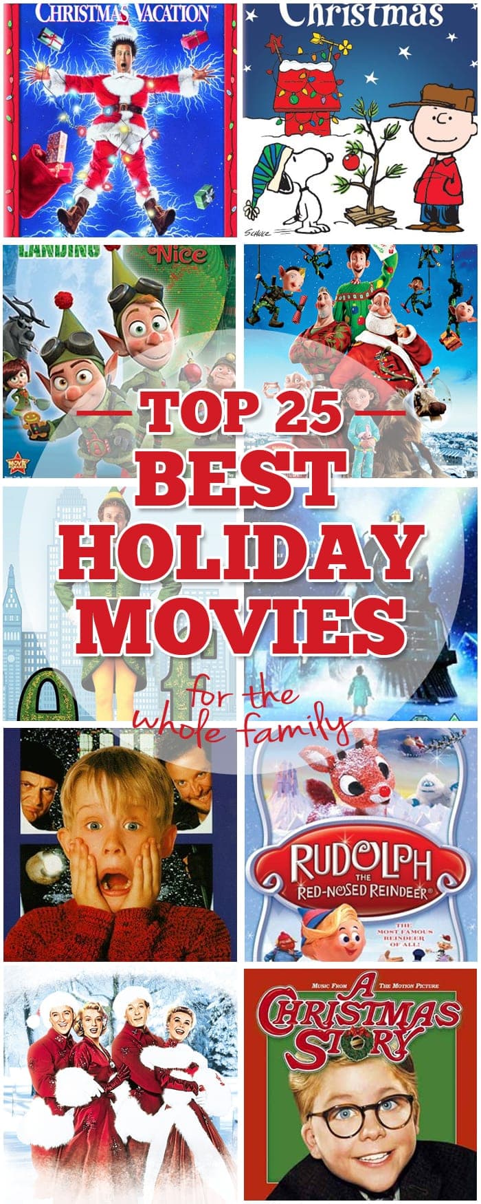 best Christmas movies pinnable collage