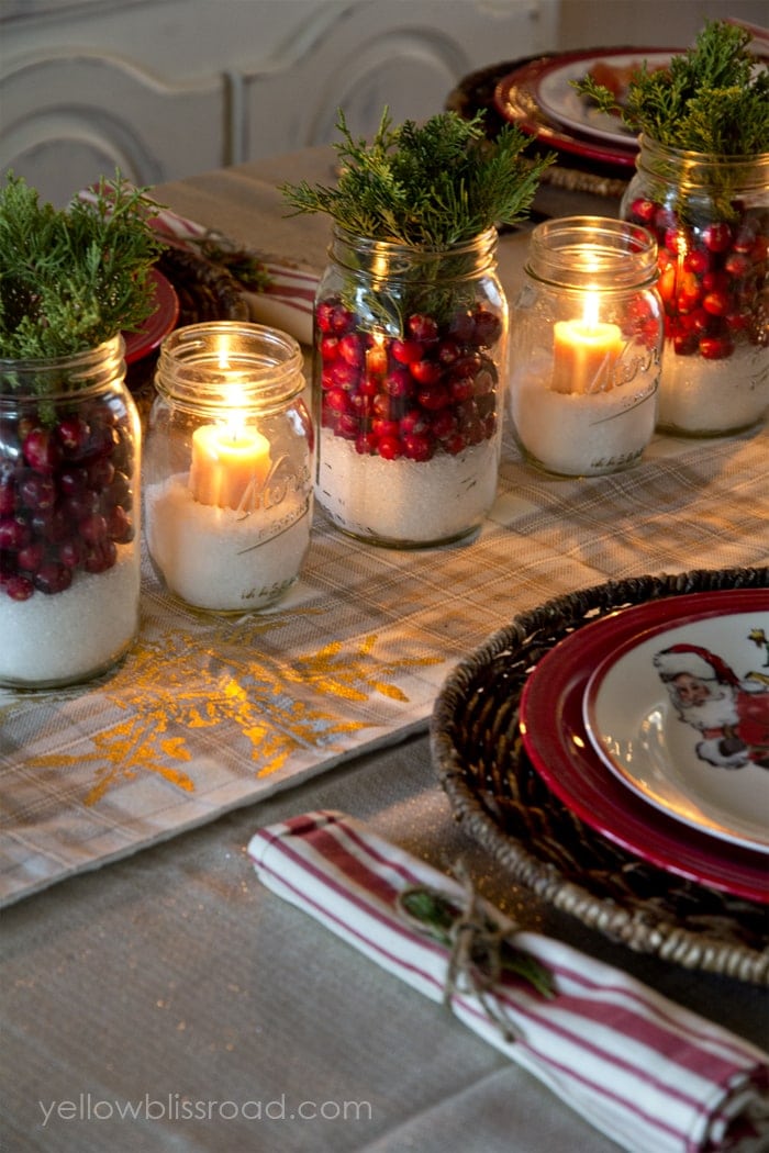 tablescape christmas