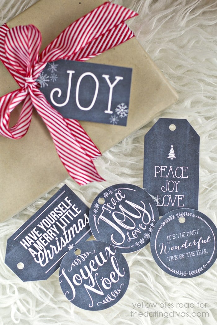 Chalkboard Gift Tags