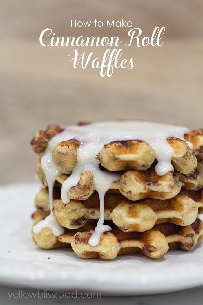 How to Make Cinnamon Roll Waffles