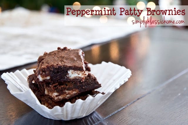 Social media image of Peppermint Patty Brownies