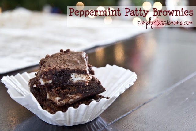 Social media image of Peppermint Patty Brownies