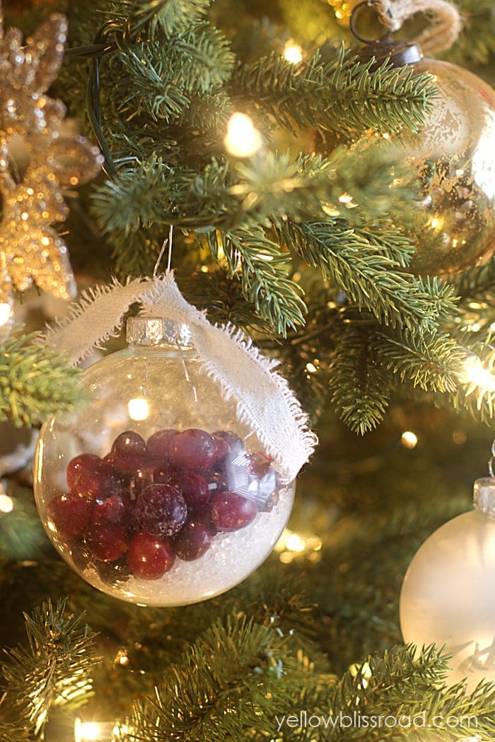 Rustic Cranberry & Epsom Salt Ornament