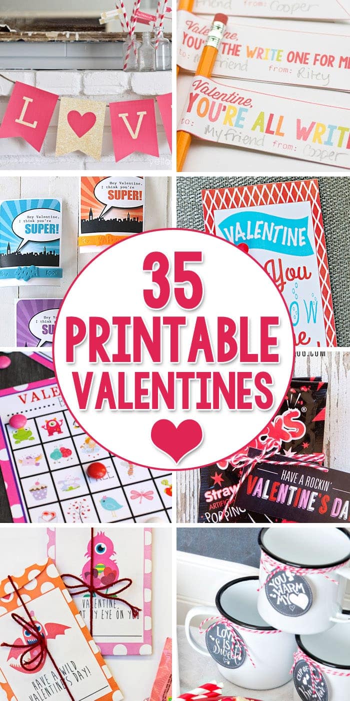35 Printable Valentines