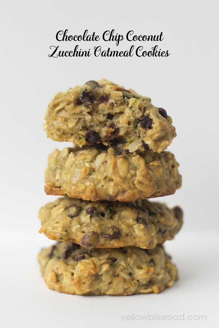 chocolate chip zucchini oatmeal cookies