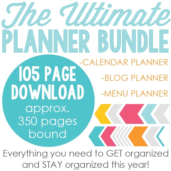2015 blog planner daily planner and menu planner yellow bliss road downloadable planner 2015