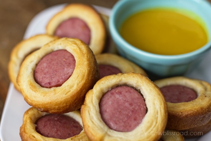 Smoked Sausage Bites with Honey Mustard Dip