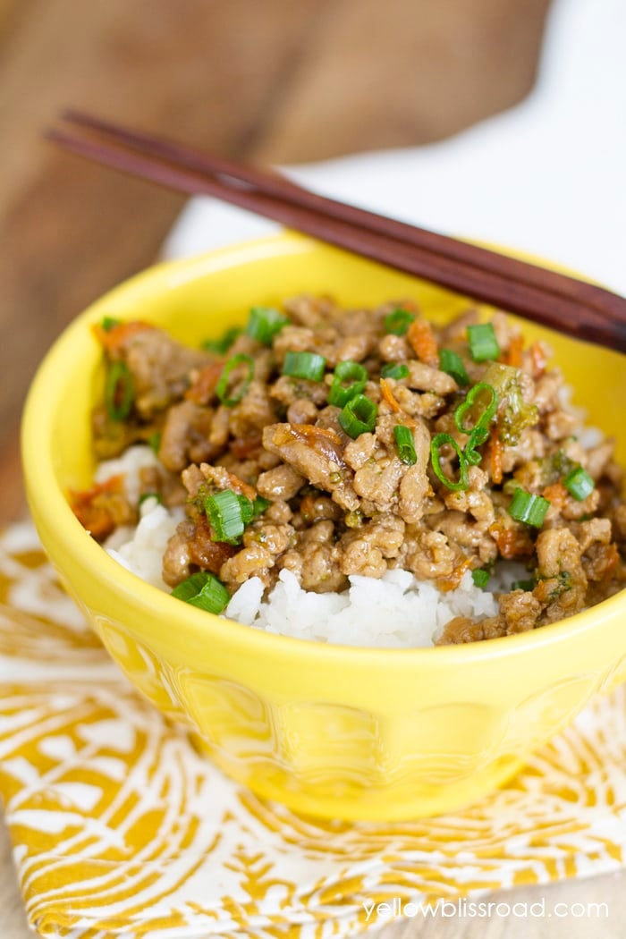 Teriyaki Turkey Rice Bowl | Easy Ground Turkey Recipe