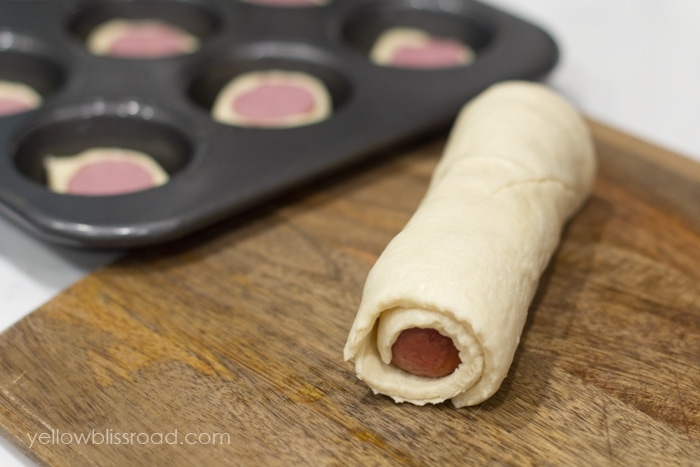 Rolled up Smoked Sausage