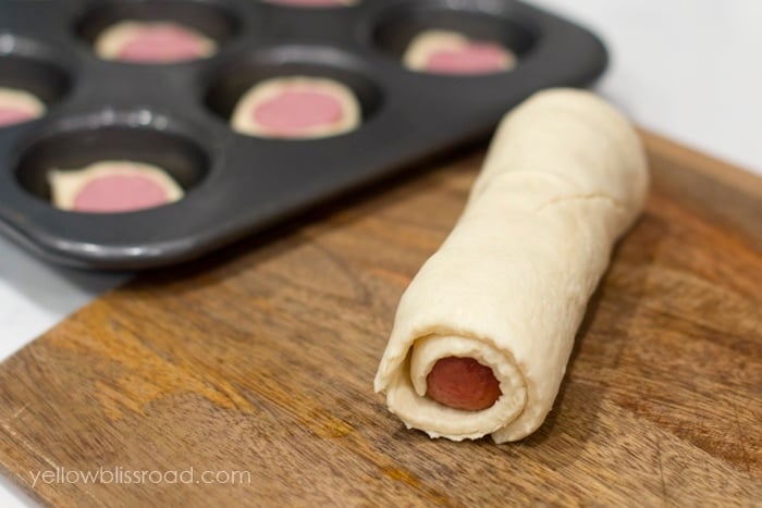 Rolled up Smoked Sausage