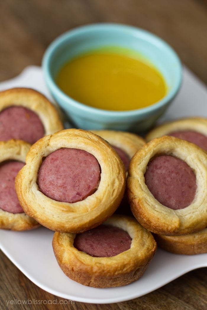 Smoked Sausage Bites with Honey Mustard Dip