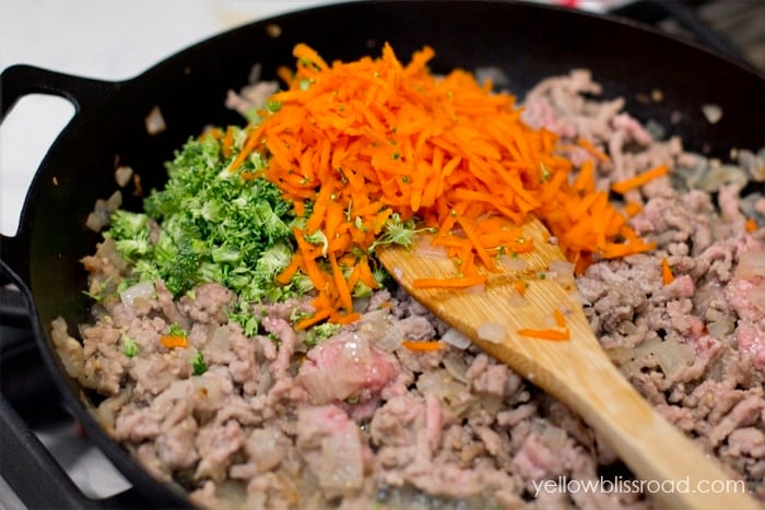 ground turkey and vegetables