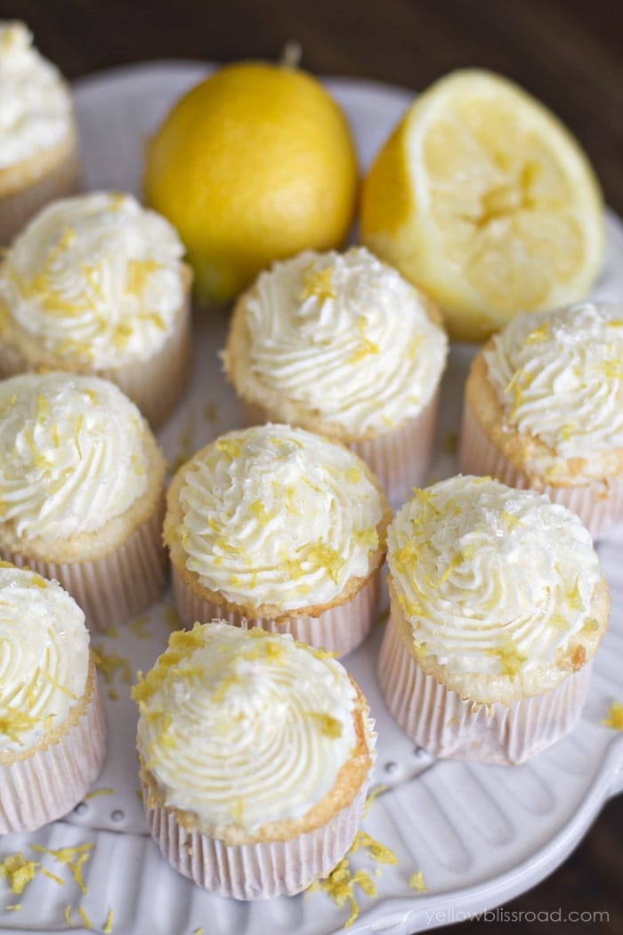 Amazing Lemon Angel Food Cupcakes