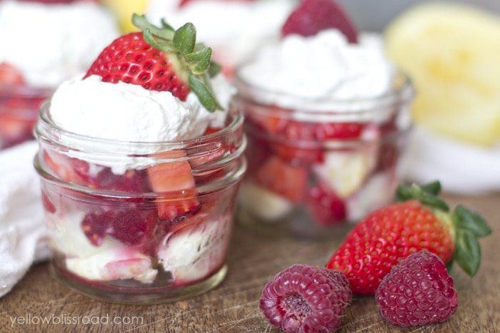 Berries with Lemon Whipped Cream