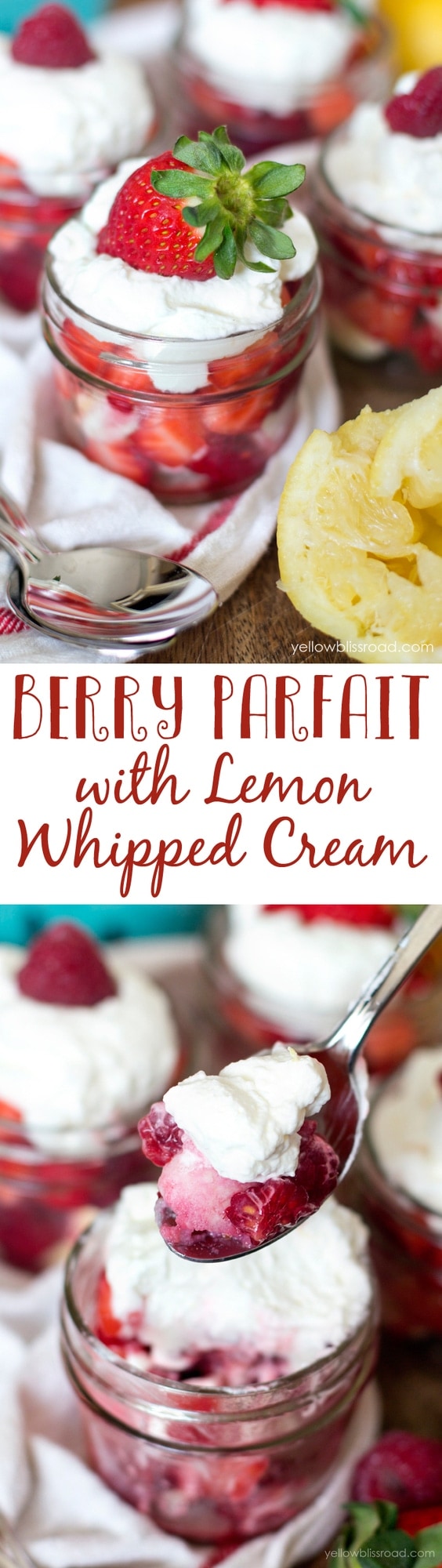 Berry Parfait with Lemon Whipped Cream