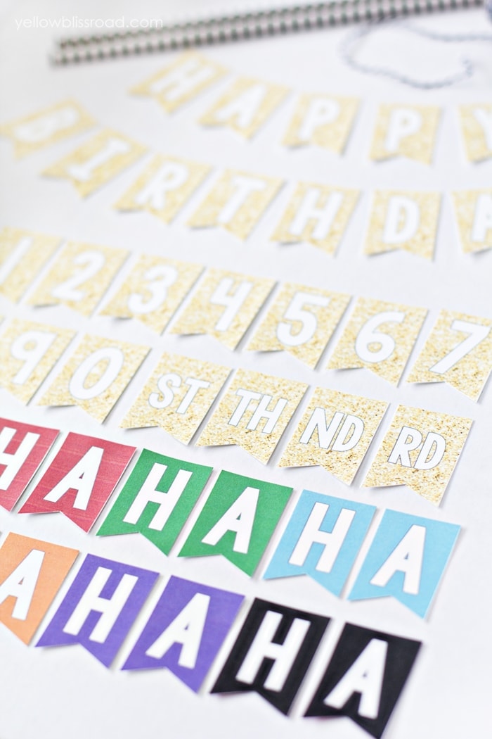 Free Printable Birthday Mini Bunting