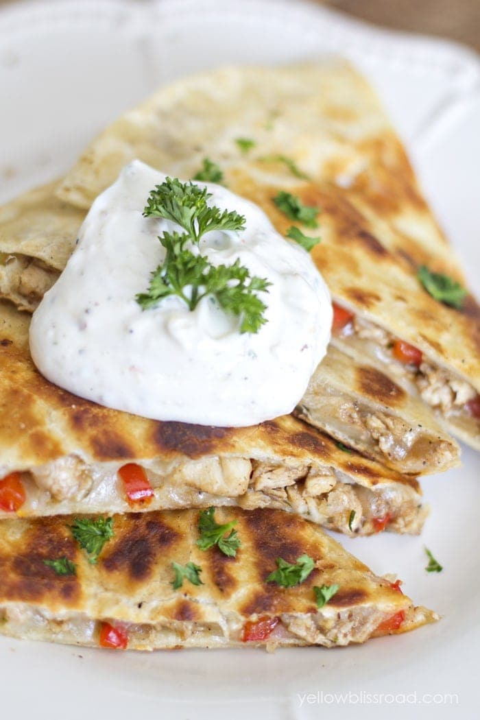 Italian Chicken Quesadilla