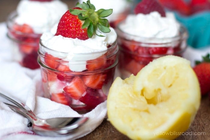 Lemon Whipped Cream and Berry Parfait | YellowBlissRoad.com