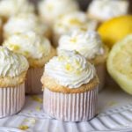 A close up of cupcakes