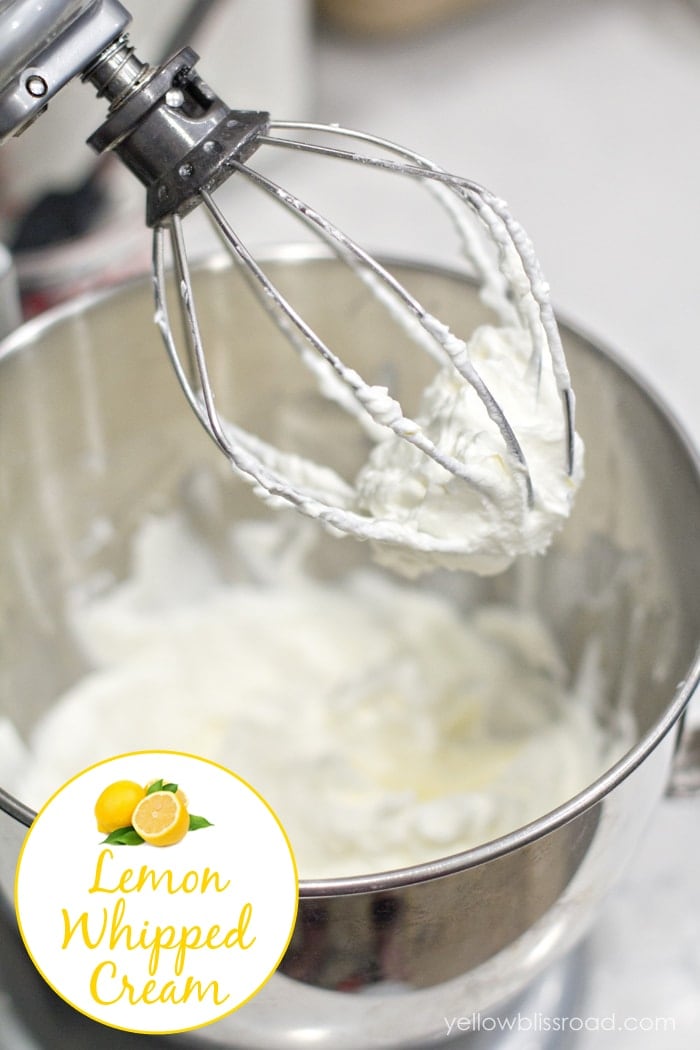 Sweet and Tart Lemon Whipped Cream