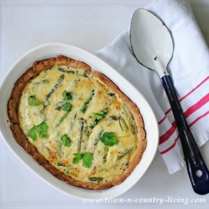Asparagus and Spring Onion Tart