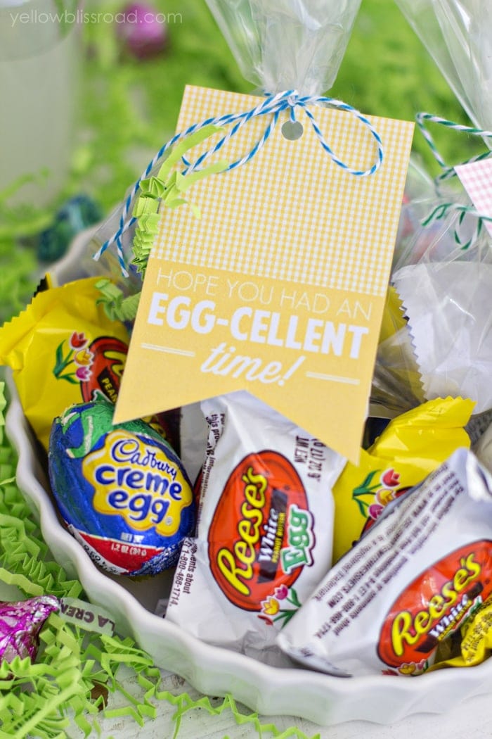 Easter Egg free printable gift tag