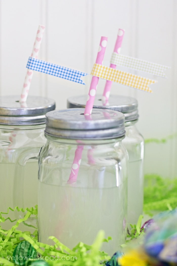 Easter Party Lemonade and Free Straw Tags