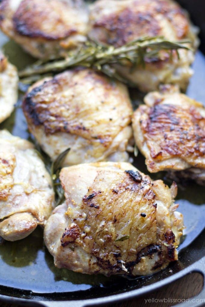 Pan Roasted Lemon Garlic Chicken Yellow Bliss Road