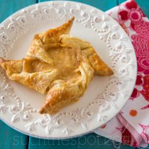Apricot cheese pinwheels