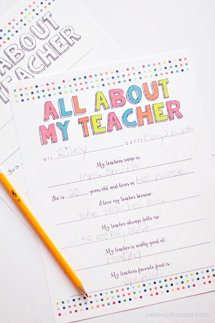 All About My Teacher Free Printable Yellow Bliss Road all-about-my-teacher-free-printable-yellow-bliss-road