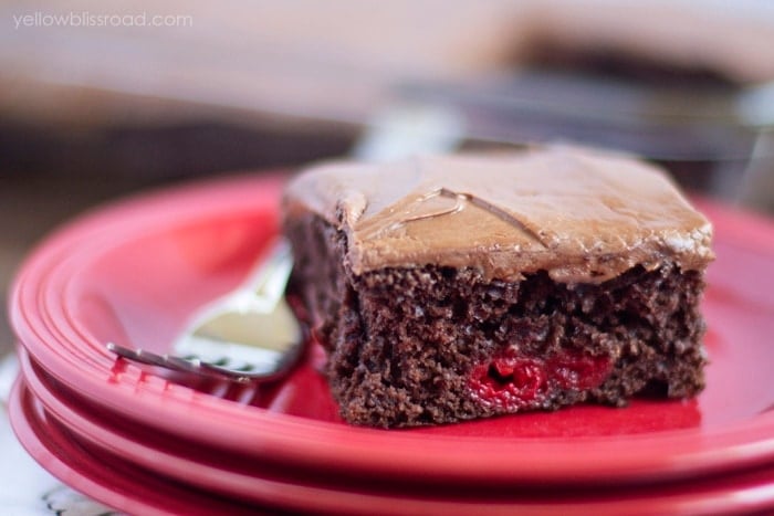 Chocolate Cake with Cherries