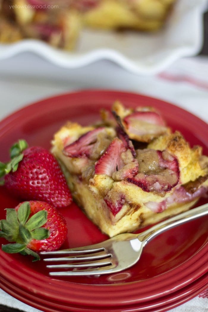 Strawberry Baked French Toast Recipe - Perfect for Sunday brunch or a lazy Saturday breakfast.