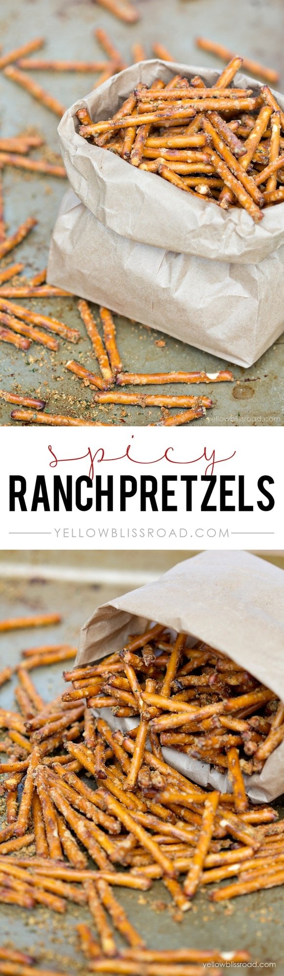 Spicy Ranch Flavored Pretzels - A quick and easy snack