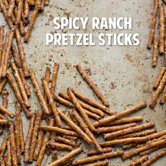 Spicy Pretzel Sticks with Ranch